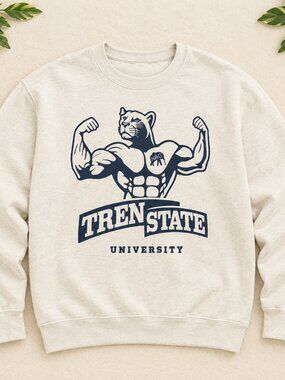Penn State Tren State On White Medium-Xl Men’s Crewneck/Sweatshirt